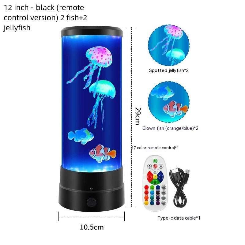 Jellyfish Lamp USB Colorful LED Color Changing Home Atmosphere Small Night Lamp