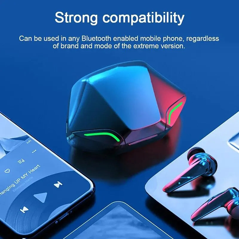 X15pro Original TWS G11 Wireless Headphones Game Bluetooth Headphones With Microphones Noise Reduction High Fidelity Bass Earphones