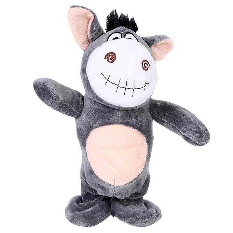 Electronic Robot Donkey Remote Control Kids Plush Toy Speak /walk/sing