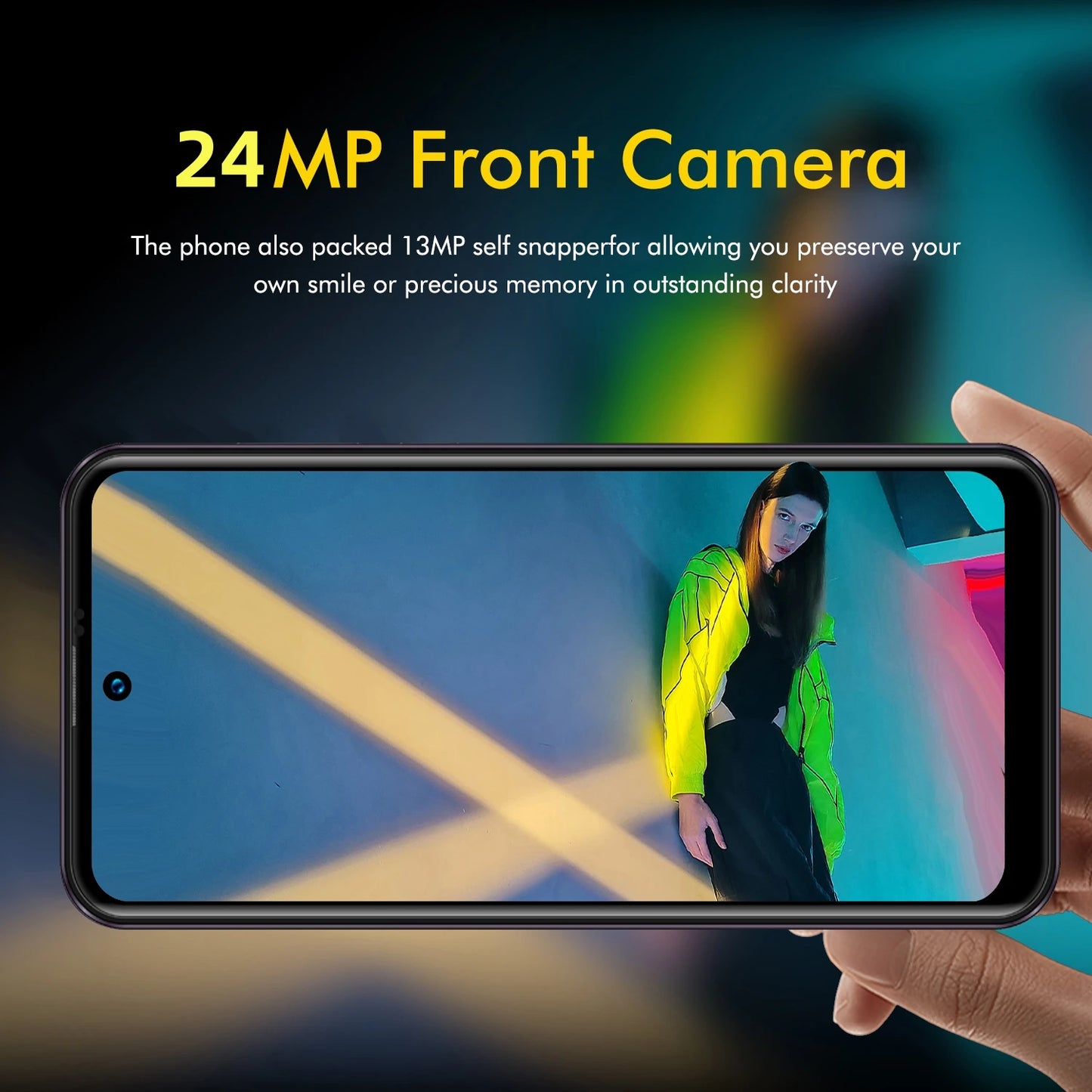 Smartphone Q15 Pro,5G Phone Android,6.8in,8GB RAM,256GB ROM,Dual SIM,Mobile phones,Google Play Store,24+48MP,6800mAh,Cellphones