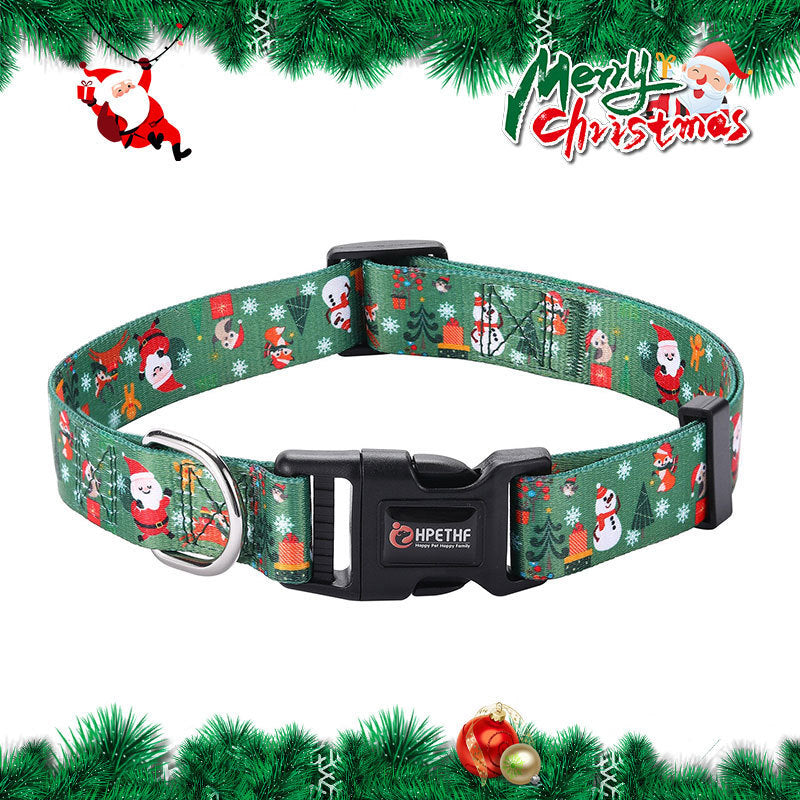 Christmas Collar Pet Hand Holding Rope Dog Leash